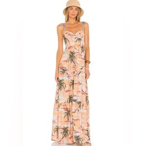 NWT M Agua Bendita Dunna Luau Dress in Multicolor